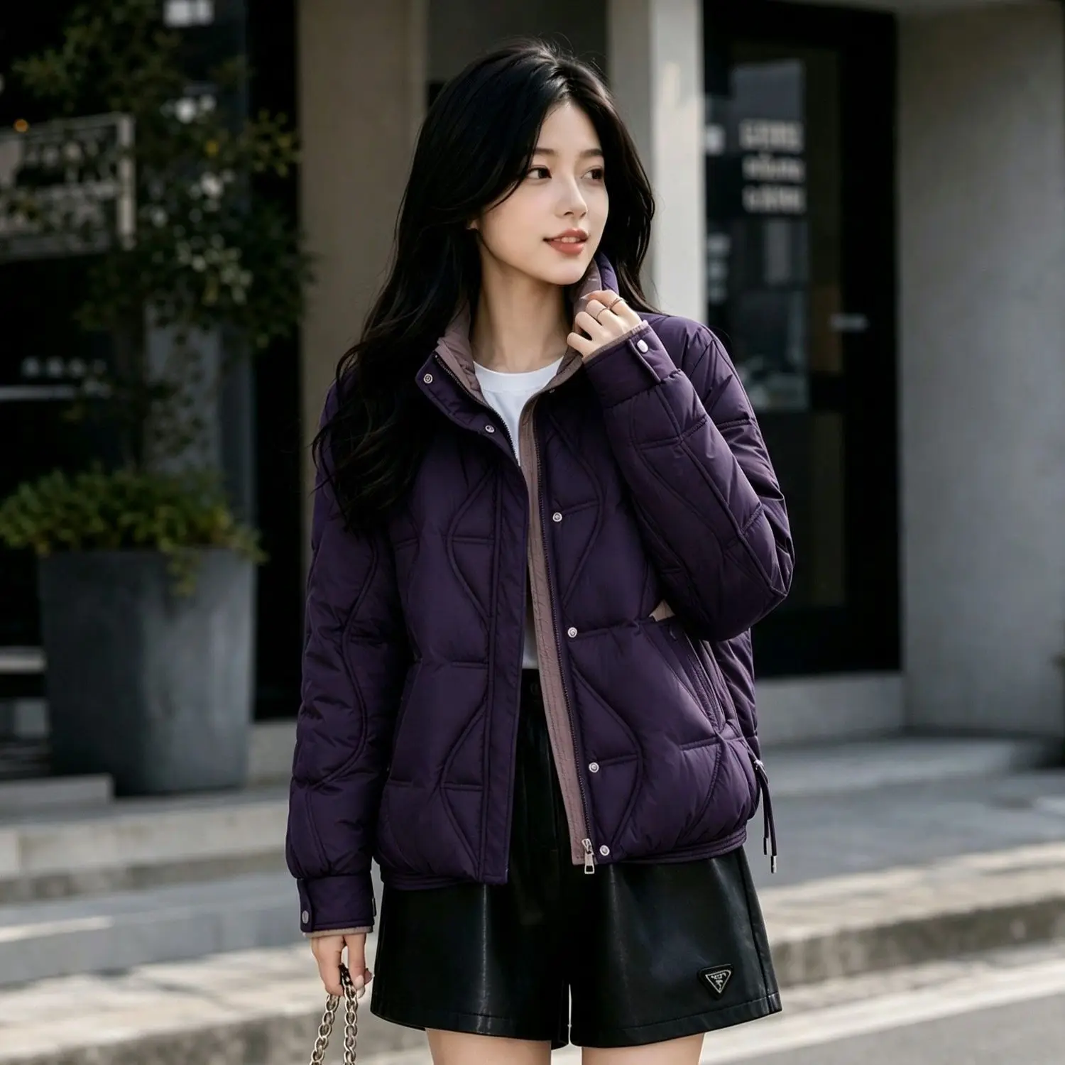 Down Cotton-padded Coat Women Parkas 2027New Winter Warm Cotton Padded Jacket Fashion Western Style Outwear Short Female Outcoat