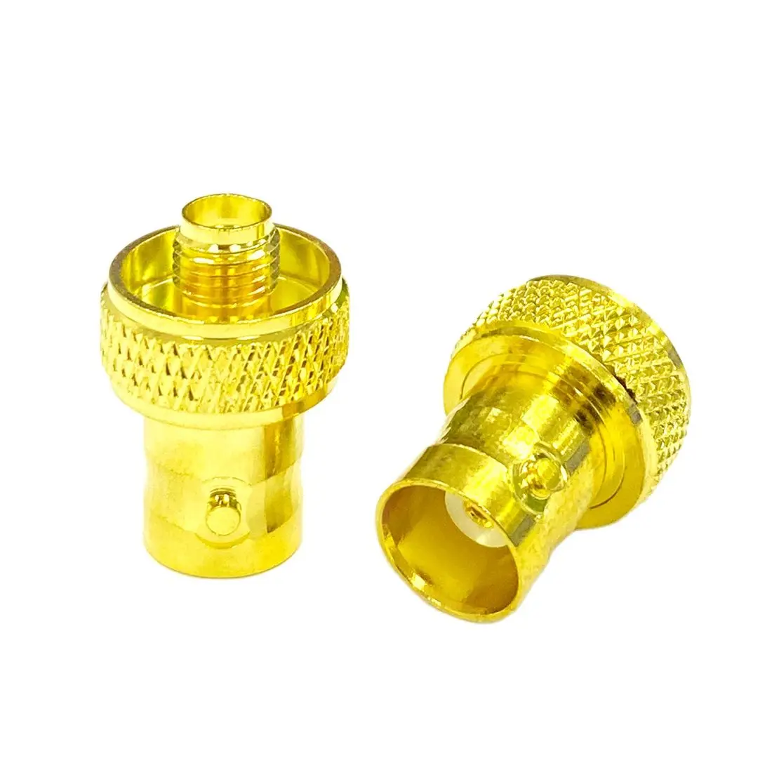 1pc New BNC to SMA Female Jack RF Coax Adapter Convertor Straight  Goldplated  Gold-plated Disc