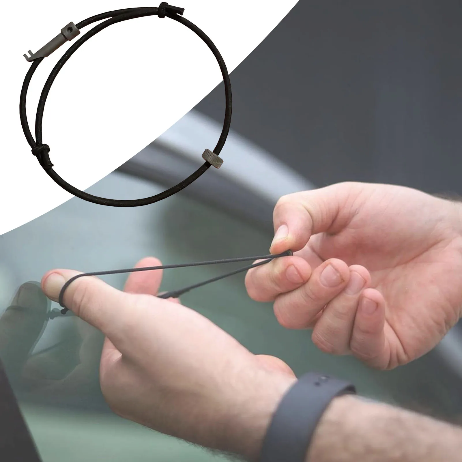 Vehicle Emergency Wristbands Bracelet Tempered Glass Breaker Tool Gift for Friends Family Members