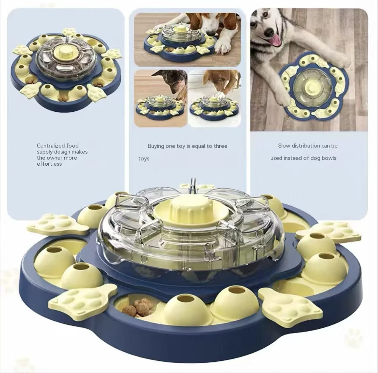 Smart Hound Pet Dog Toy Puzzle Food Storage Training Sniffing Food Waste Consumption Feeder