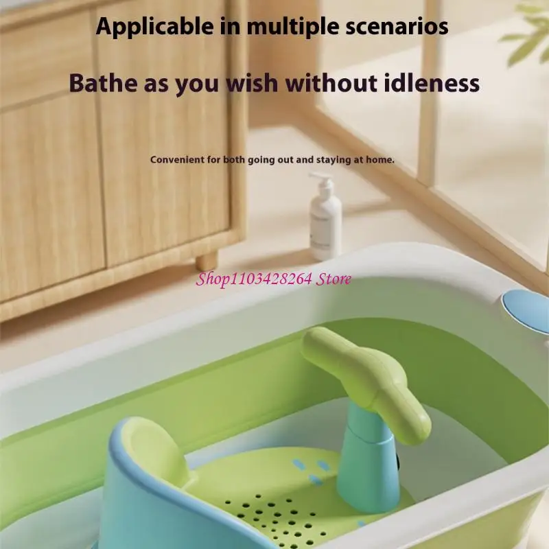 Baby Bath Chair Secure Suction Nonslip Design Ergonomic Support Lightweight