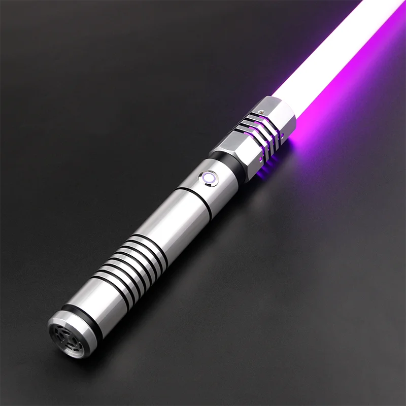 RGB Metal Lightsaber Laser Sword Smooth Swing 16colors Rave Cosplay Flashing Weapon Blaster Luminous Heavy Dueling Toy