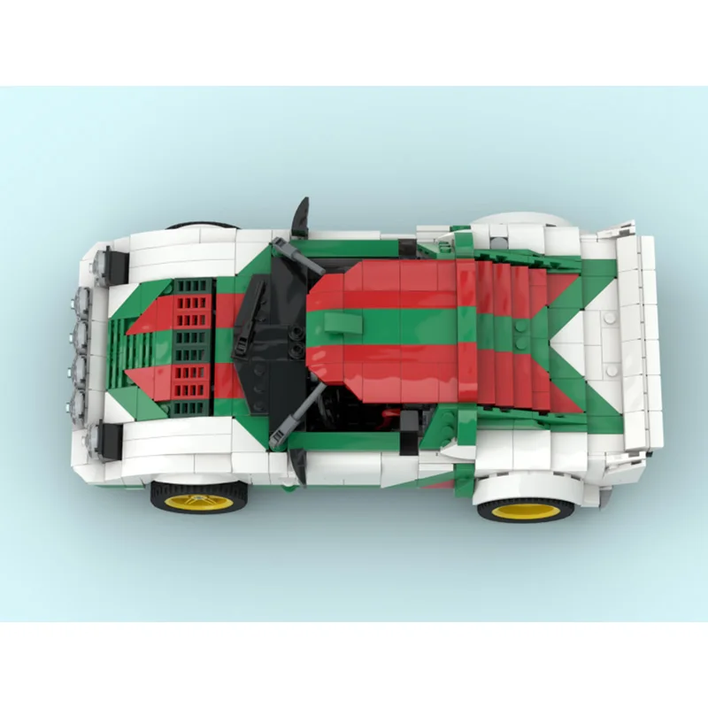 

MOC-184045 Style 1:18 Rally Sports Car Racing Car Assembly Stitching Model 1023PCS Kids Building Block Toy Gift Christmas Gift
