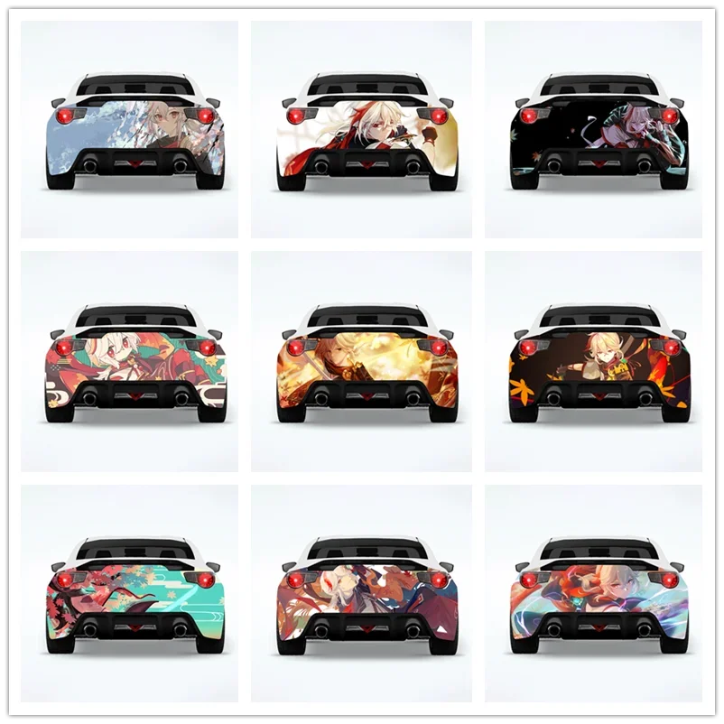 

Kaedehara Kazuha Genshin Impact Car Wrap Rear Car-Stickers Car-Decal Car-Cartoon Creative Sticker Body Appearance Modification