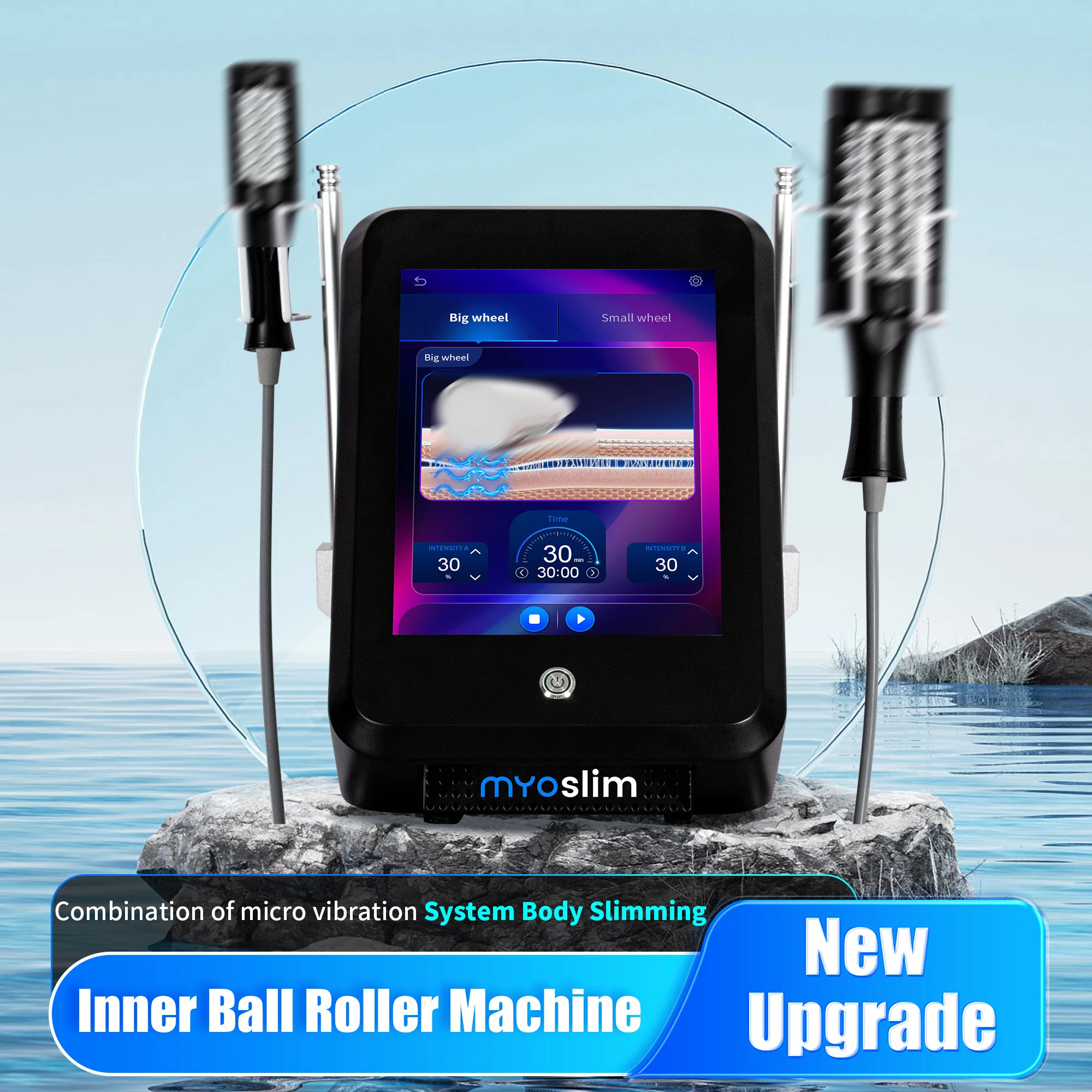 NEW Portable Vela Inner Ball Roller Massage Machine Body slimming Shape Physical Therapy Removal Endo lymphatic drainage spheres