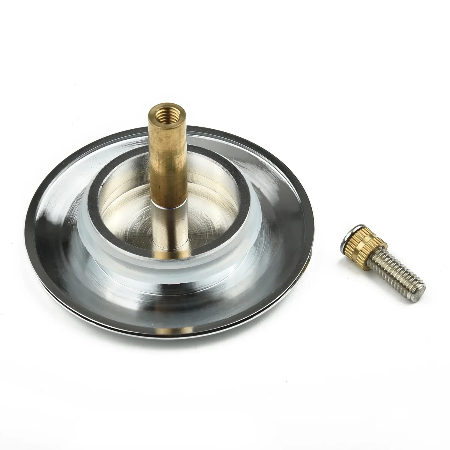 Practical Bath Basin Waste Stopper Plug, Adjustable Height Design Stainless Steel + Brass Construction, Easy Installation