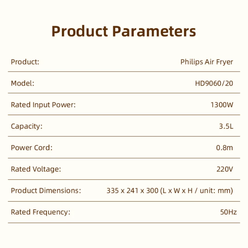 フィリップス 3.5L エアフライヤー 渦巻き式 温度調節機能付き 高品質内鍋 シリコン製滑り止めマット付き ビジュアル調理ガイド付き