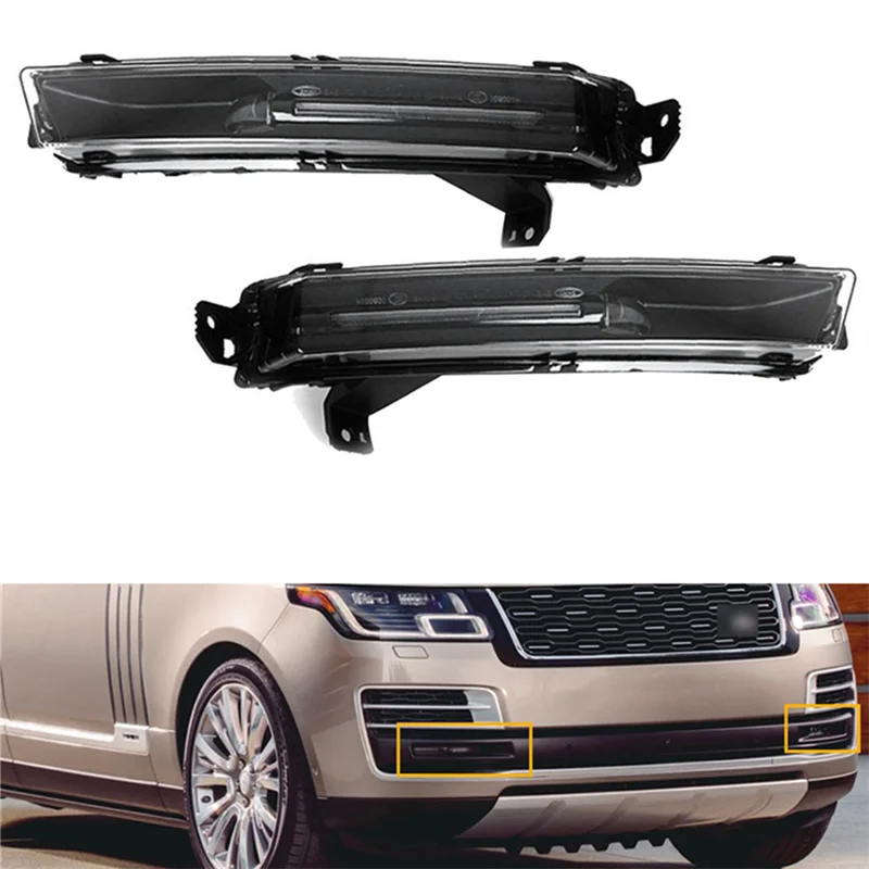 

ABNF!1Pair Front Bumper Fog Light LR082056 LR082053 For Land Rover Sport Discovery 5 Velar 2017-2023 Fog Lamp Assembly Par