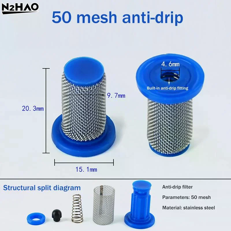 High Precision Drip-Proof Agriculture Filter 50 80 100 200 Mesh Fine Nozzle Filtration for Crop Acreage