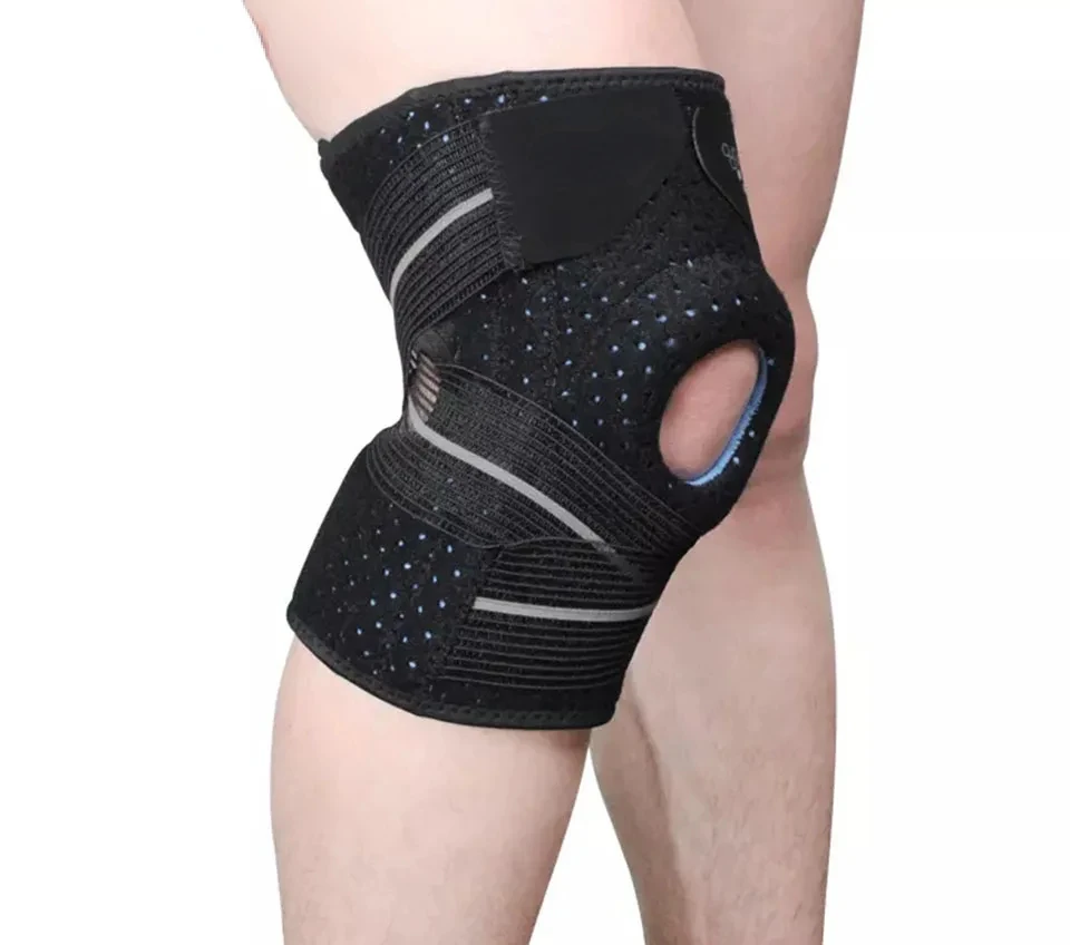 1PCS Knee Brace Professional Sports Safety Knee Support Knee Gel Pad Guard Protector bandage Strap joelheira