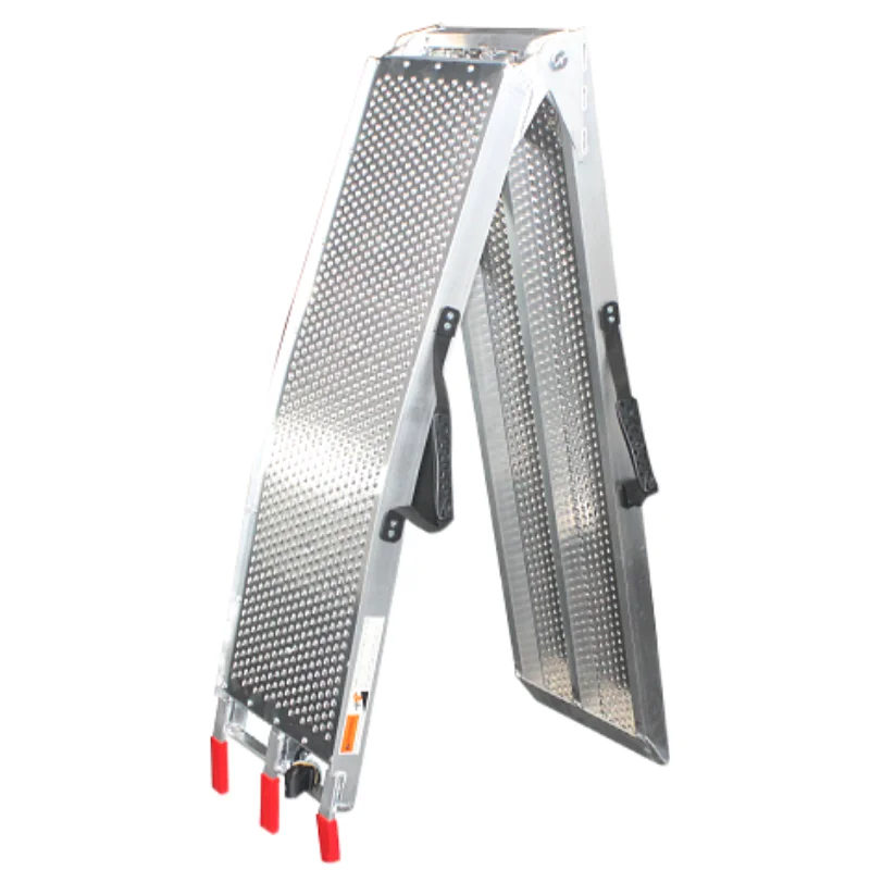 Motorcycle boarding ramp trailer transportation loading aluminum alloy ramp folding steps steps climbing ladder springboards