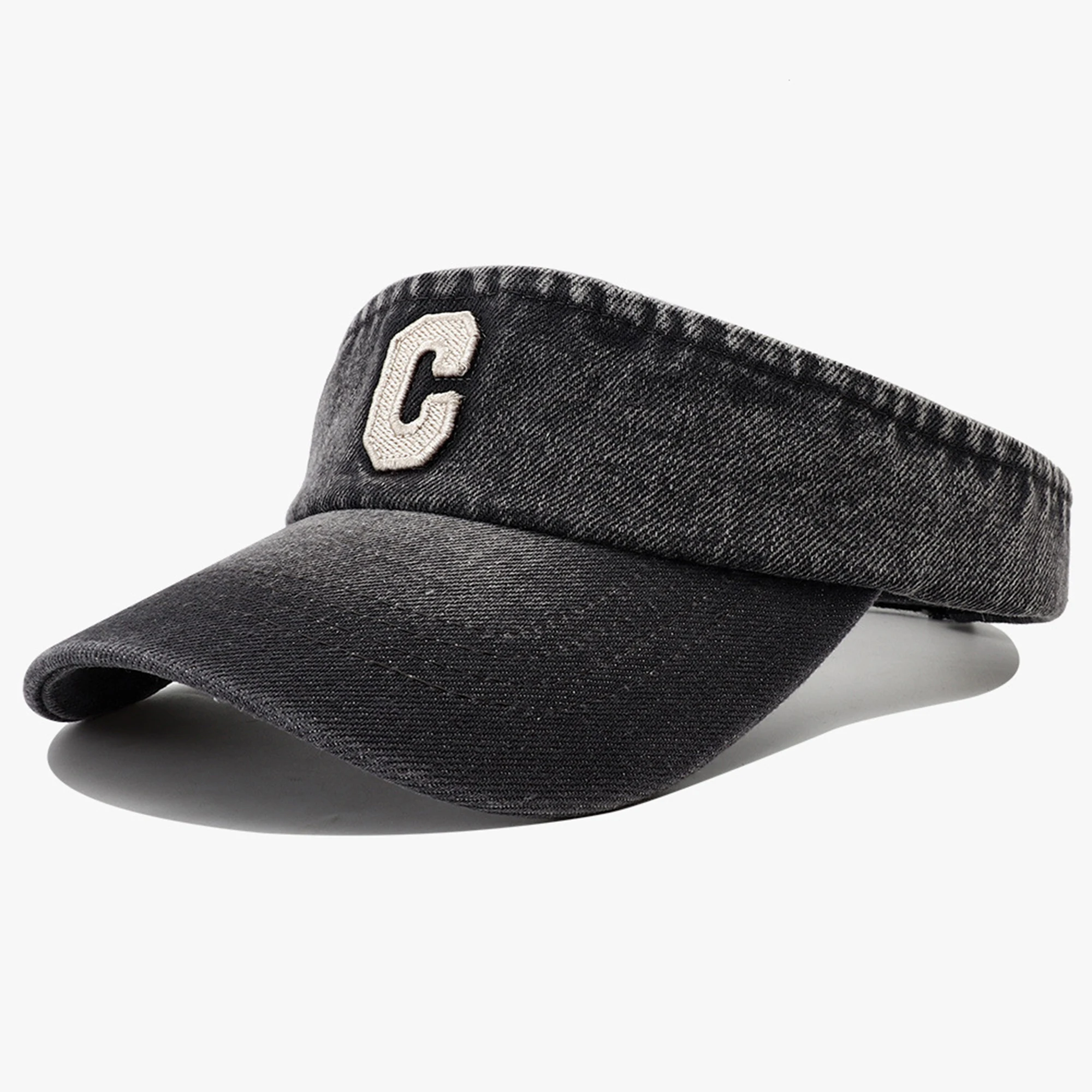 Embroidery Hat Machine - Adjustable Sun Hat with Embroidered Letter