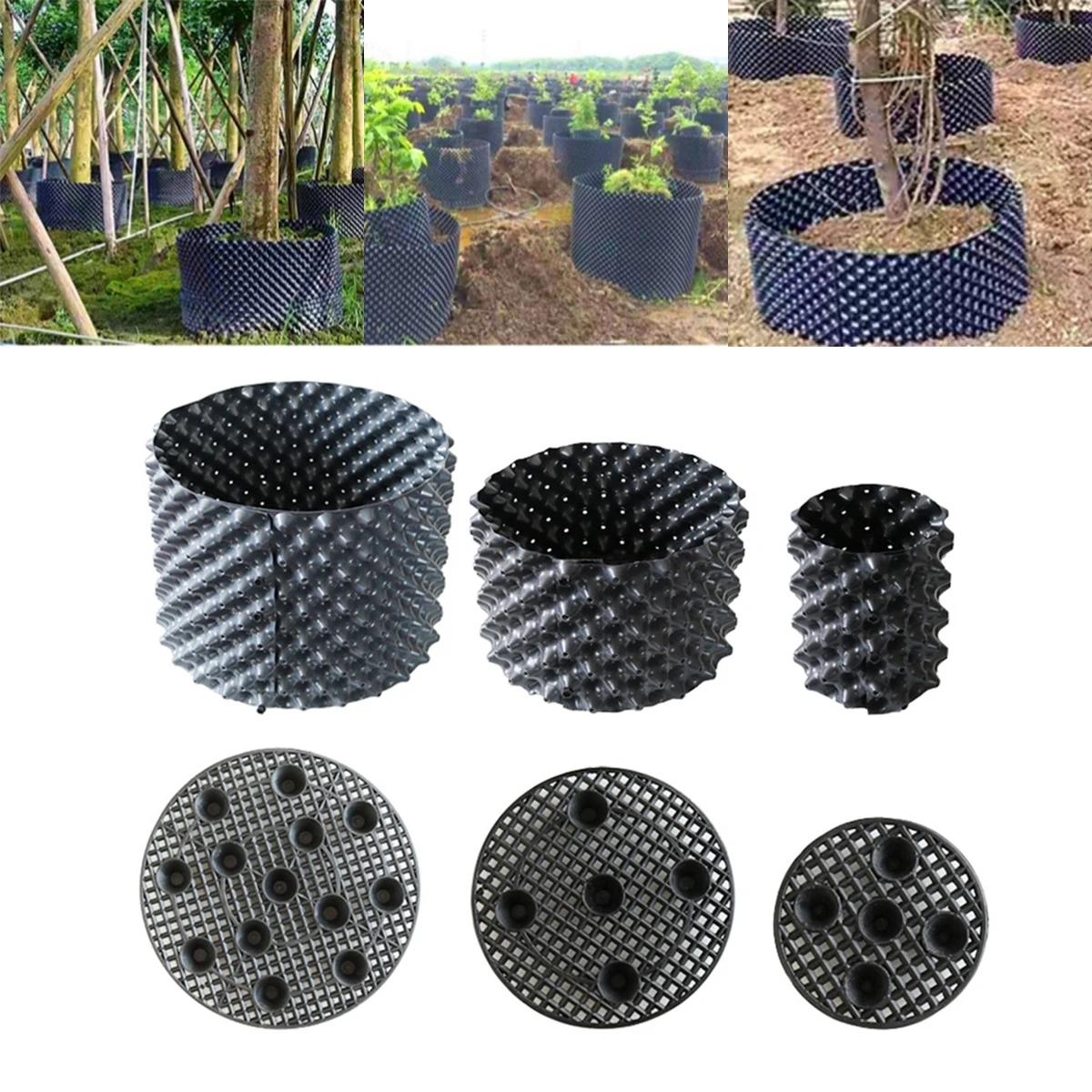 Plant Fast Root Grow Container Thickened PET Drainage Board Garden Greenhouse Flower Tree Bonsai Transplant Maintenance Tool 1Pc