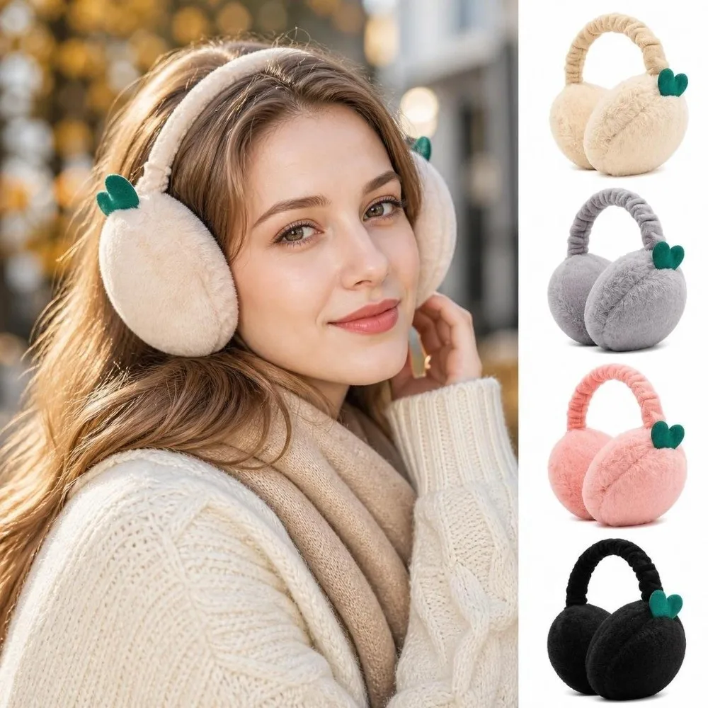 Warm Soft Earmuffs Fluffy Portable Faux Fur Ear Warmers Windproof Foldable Ear Covers Outdoor Use