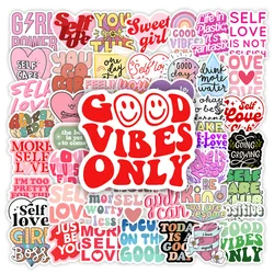 Girl Selflove club Stickers Confidence Energies DIY Gift Decal for Laptop Phone Scrapbook Luggage Decorative Waterproof Stickers
