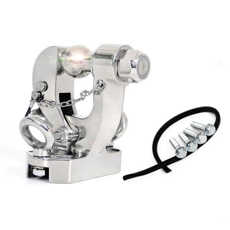 

Pintle Hook 304 Stainless Steel Pintle Hitches Receiver Hook for Toyota Prado Combination Hitch Ball Fits Hitch Hook Receiver