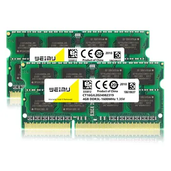 Paměť DDR3 DDR3L 4GB 8GB pro notebooky, RAM, PC3 1,5V 1066 1333 1600MHz PC3L 1,35V 8500 10600 12800 SoDIMM, RAM pro notebooky 8 nejlepší prodej 8 GB 1600MHz DDR3 - №8