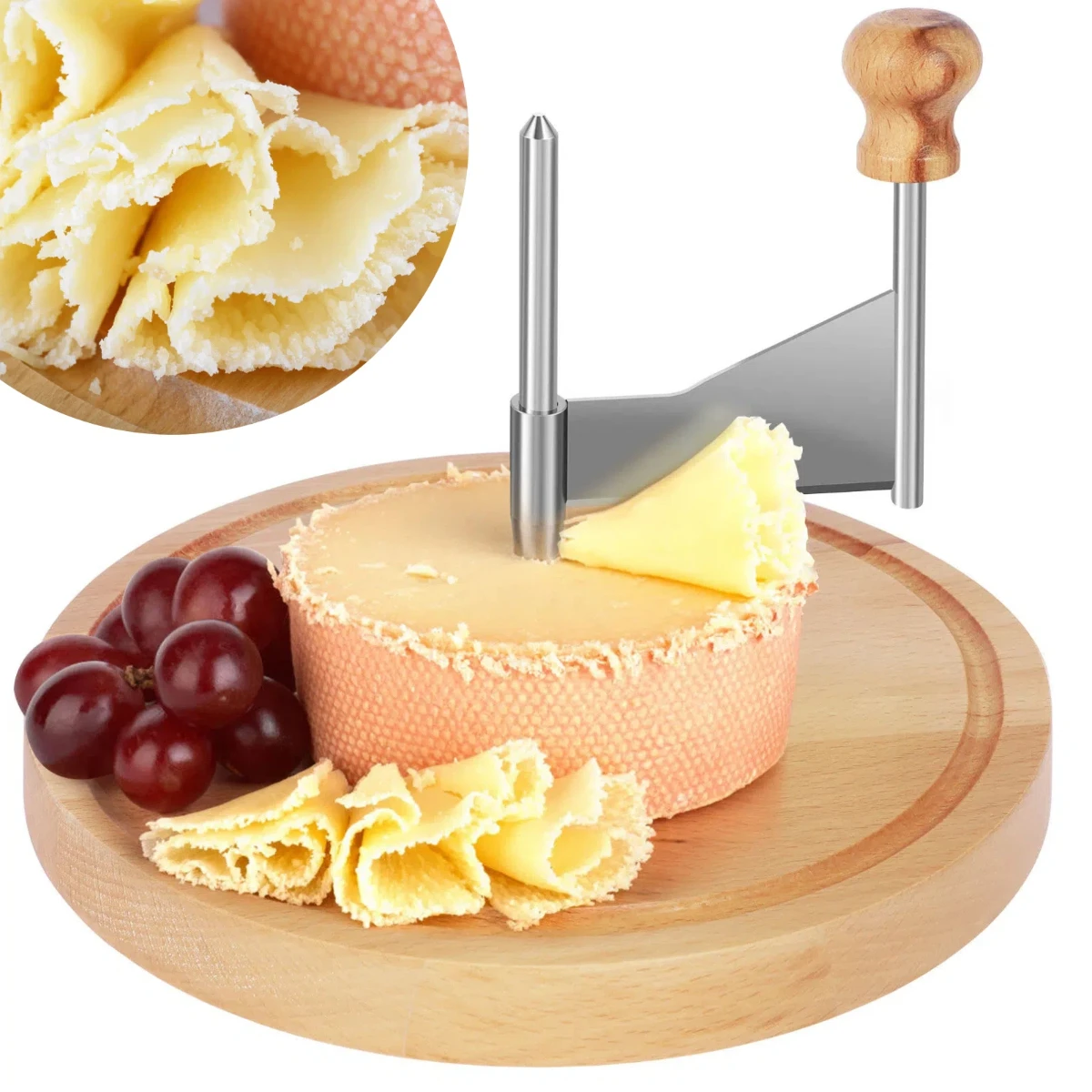 

Бритва для завивки сыра из нержавеющей стали, ручная машина для резки сыра, шлифовальная машина для сыра, легко чистящаяся машина для нарезки масла