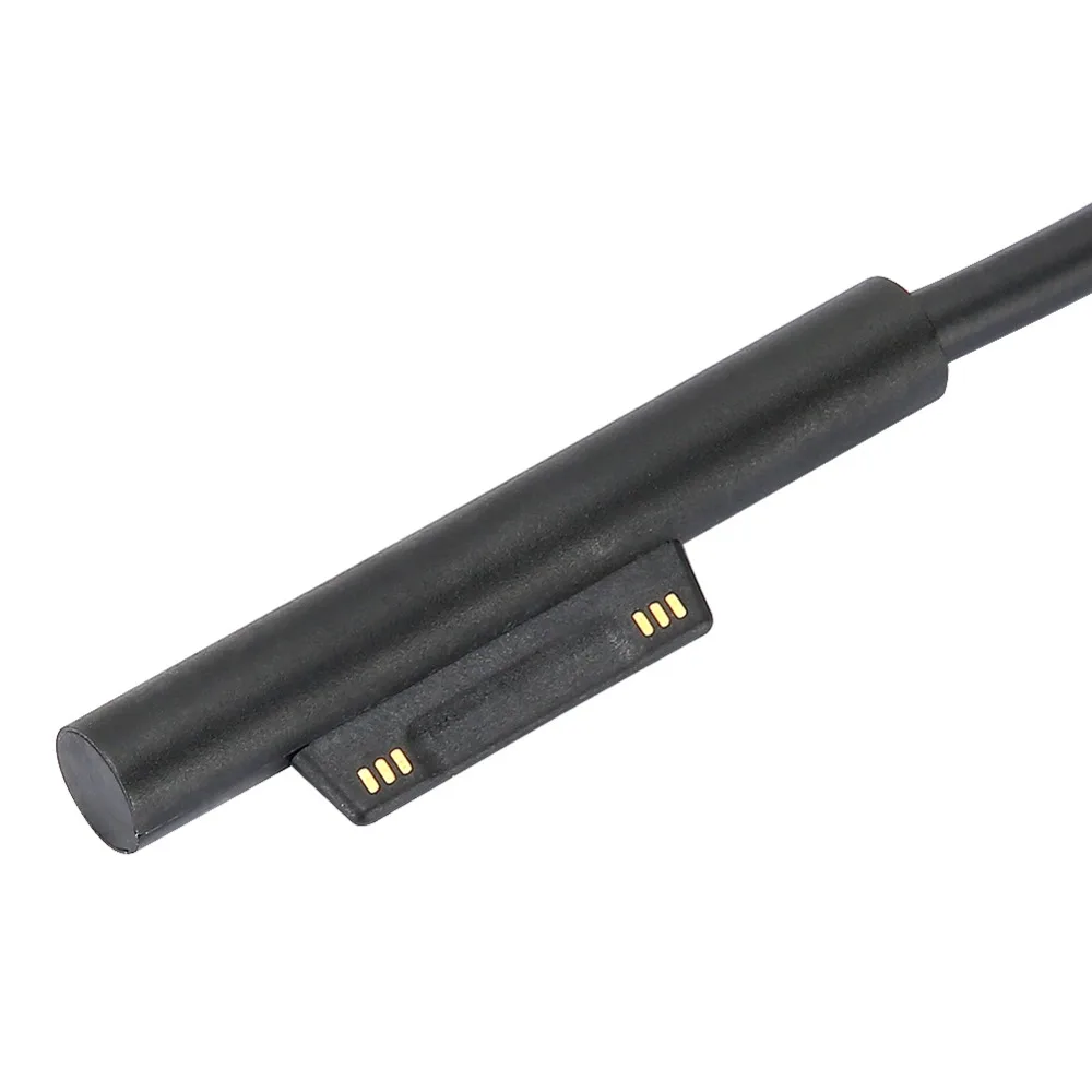 15V PC Fast Charging Cable Fast Charging Black TypeC Female Cable 65W for for Microsoft Surface Pro 3/4/5/6
