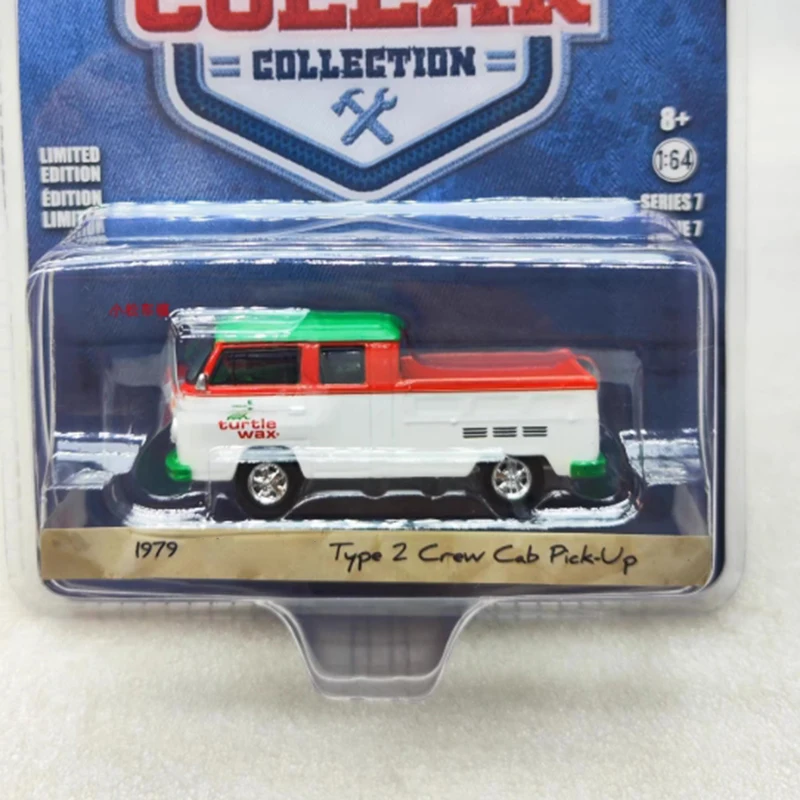 

Greenlight 1/64 1979 TYPE 2 T2 Crew Cab Pickup Truck Alloy Car Model Static Collection Decorated Holiday Gifts Toys