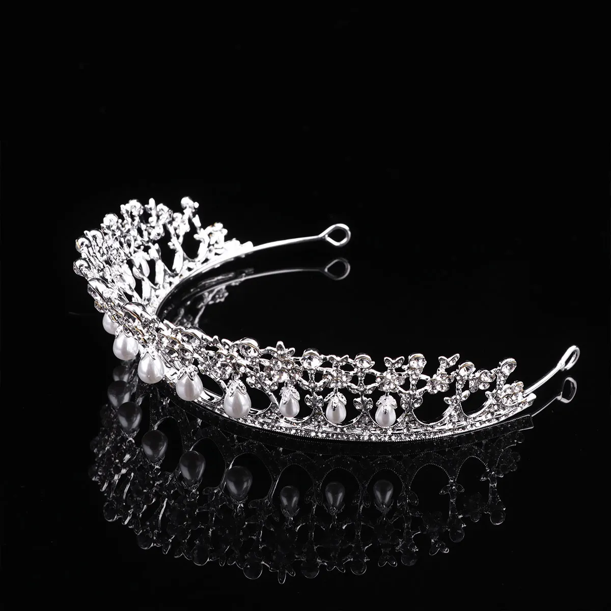 

Crown Hair Accessory Bride Hoop Rhinestone Headband Women Bridal Fashion Decorations Elegant Chic Design Long Lasting Use Hair