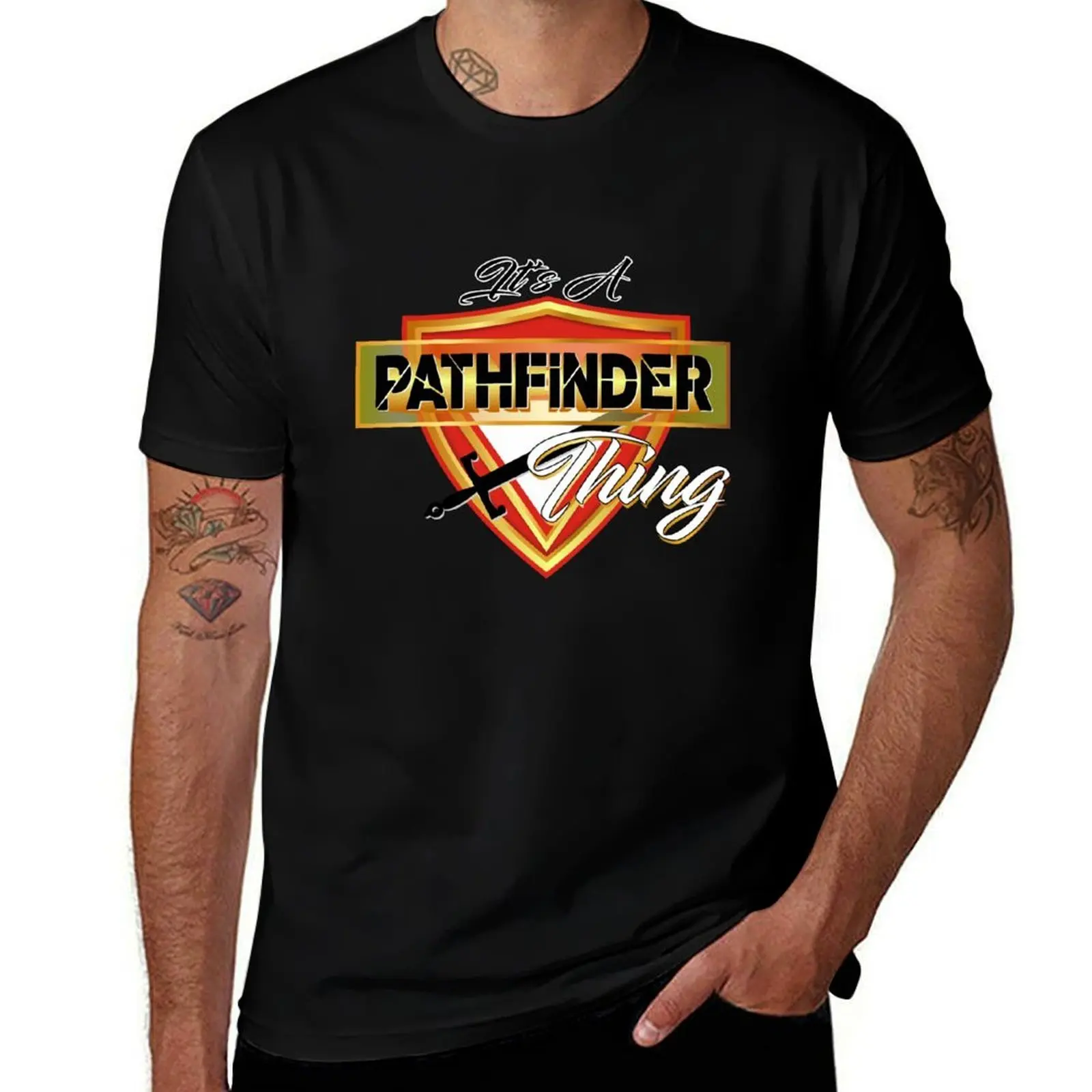 Pathfinder Thing T-Shirt Large Size Casual Tee Shirt T-Shirt