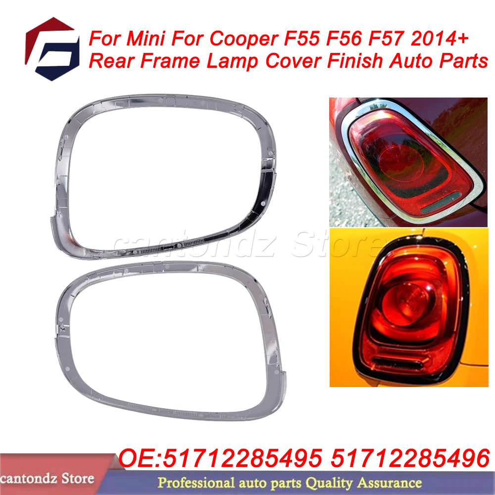 Tail Light Surround Trim 51712285495 51712285496 For Mini For Cooper F55 F56 F57 2014+ Rear Frame Lamp Cover Finish Auto Parts