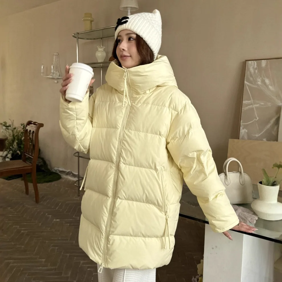 2025 Autumn/Winter Korean Edition New Women's Down Jacket Hooded Commuter Down Jacket