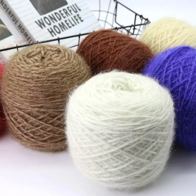 150g/ Ball Squirrel Fluff Yarn Hand-woven Medium Thick Sweater Scarf Yarn Color Yarn Yarn Slippers Woven  Crochet Stick Scarf