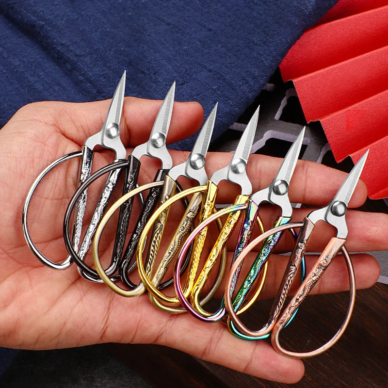 Mini Stainless Steel Scissors Vintage Small Tailor Scissors Durable Embroidery Scissors Fabric Thread Cutter Tool For Sewing