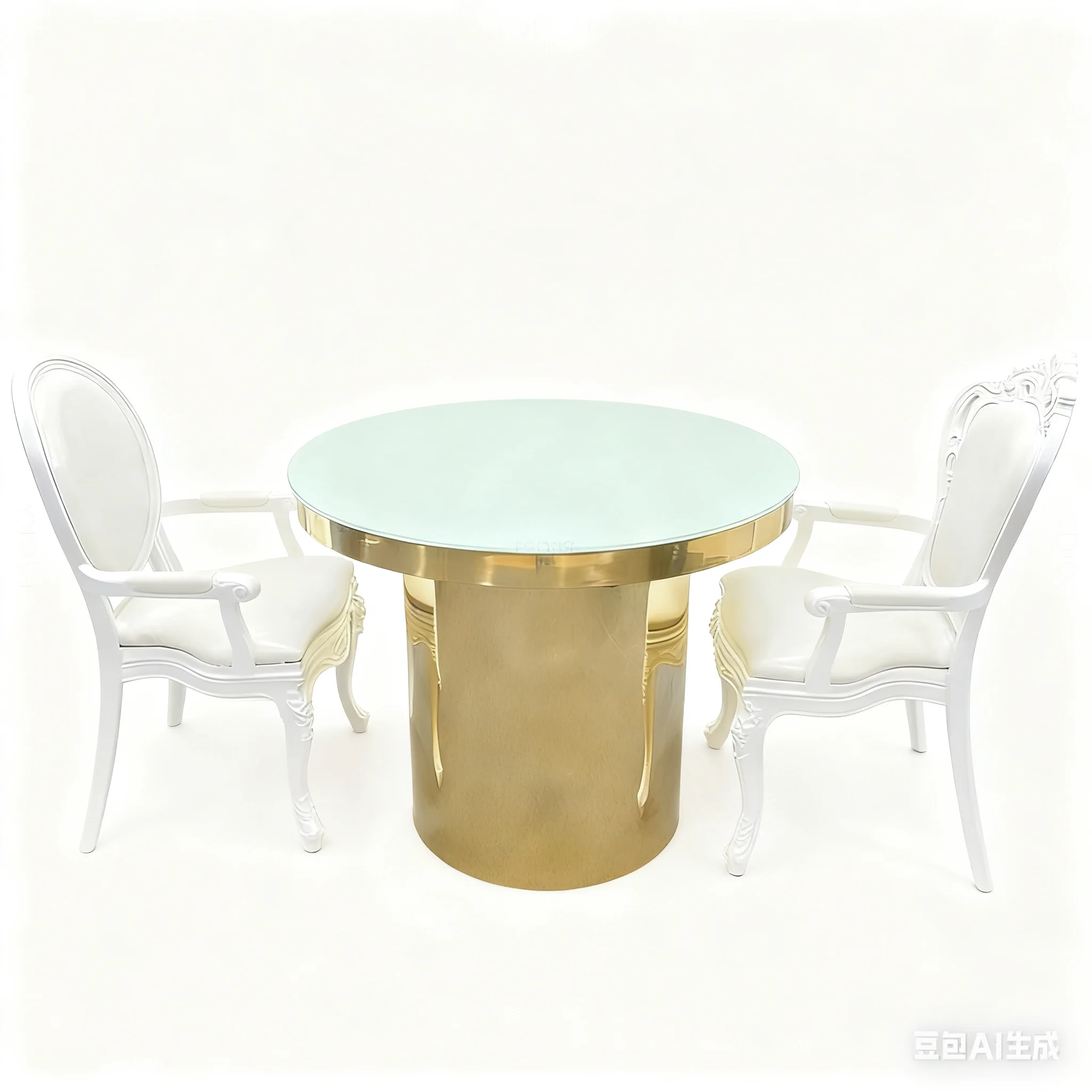 

FSDKX Stainless Steel Base with Tempered Glass Surface Wedding Restaurant Cake Table Furniture for Hotels