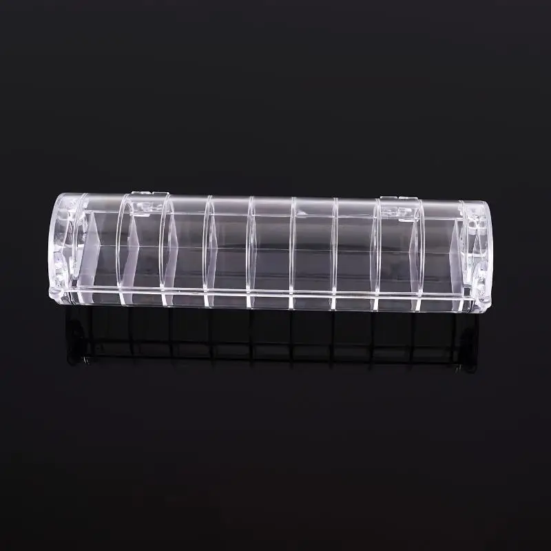 Plastic Magnetic Bobbin Storage Box Stable Large Capacity Lock Core Transparent Embroidery Thread Spools Holder