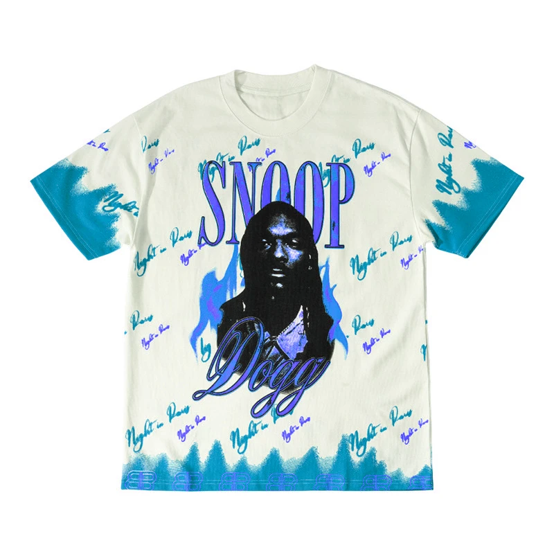 Amerikanischer Hip-Hop-Indie-Rapper, 3D-Druck, lockeres High-Street-Kurzarm-Mode-Freizeit-T-Shirt für Herren und Damen, trendig.