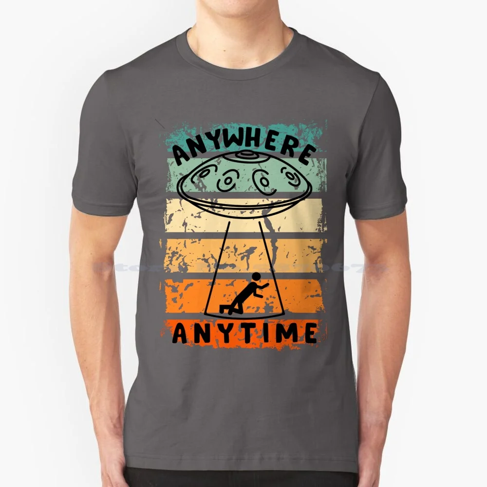 Handpan Anywhere Anytime T Shirt 100% Cotton Tee Hangdrum Handpanmusic Handpanplayer Pantam Meditation Handpanworld Percussion