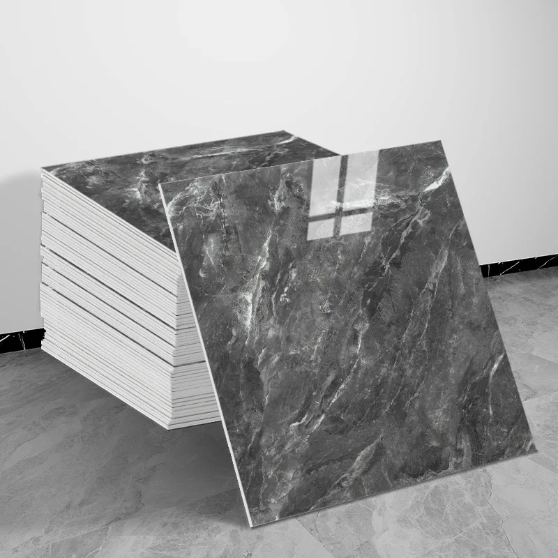 3D Marble Effect Tile Stickers Waterproof Self-Adhesive Panels for Bathroom & Kitchen Wall, Floor Renovation & Home Decoration