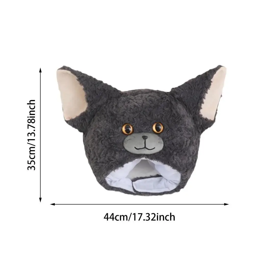 Chapéu encaracolado em forma de gato, adorável decoração, capa de cabeça para performance em palco, papéis, acessório de fantasia, presente de cosplay