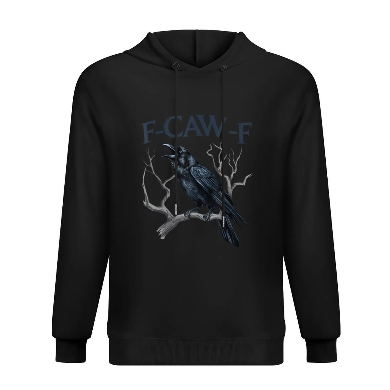 

F Caw F Funny Black Bird Black Crow Trending Hoodie mens clothes male clothes men hoodie