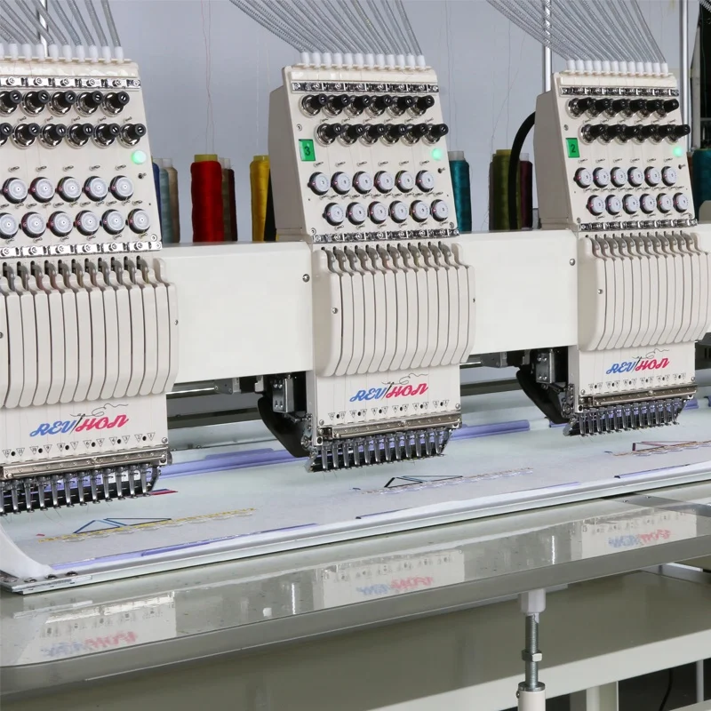 Professional 3 Head 400*400 Mm Embroidery Machine With 9/12/15needles