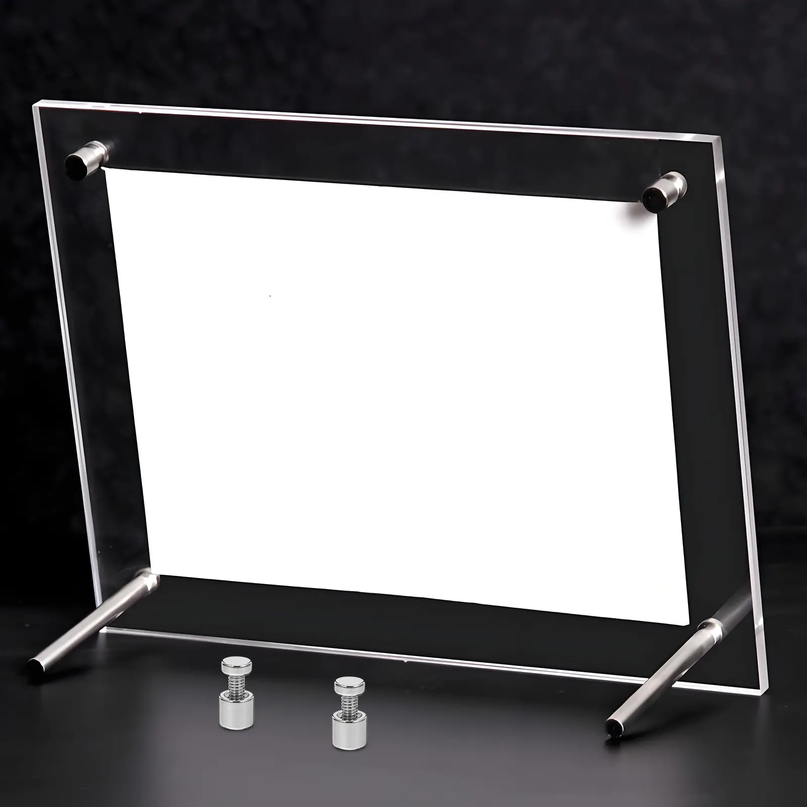 12Sets Standoff Screws Sturdy Metal Fixings Heavy Duty Mounting Hardware for Photo Frame Advertising Glass Signs