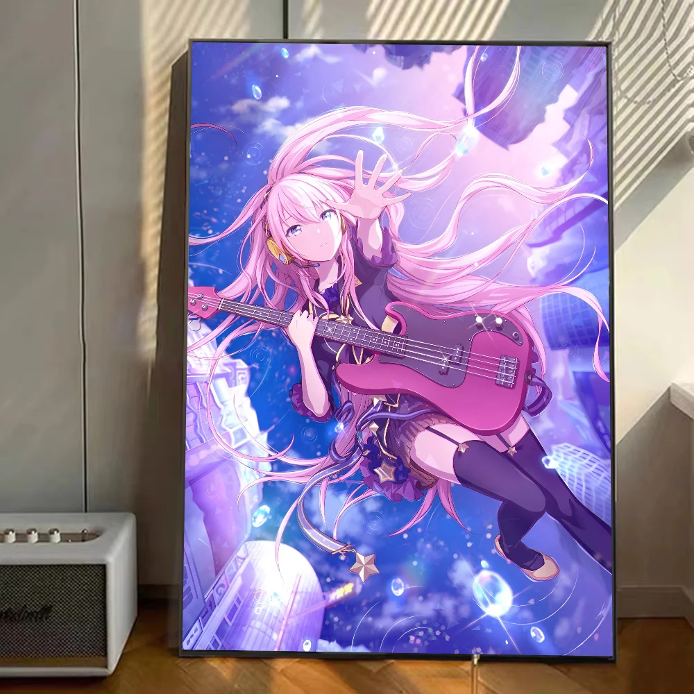 Megurine Luka ملصق ملصقات الفن جداريات حائطية ديكور لعبة غرفة ديكور الهدايا Kawaii HD اللوحة سيارات القط #6