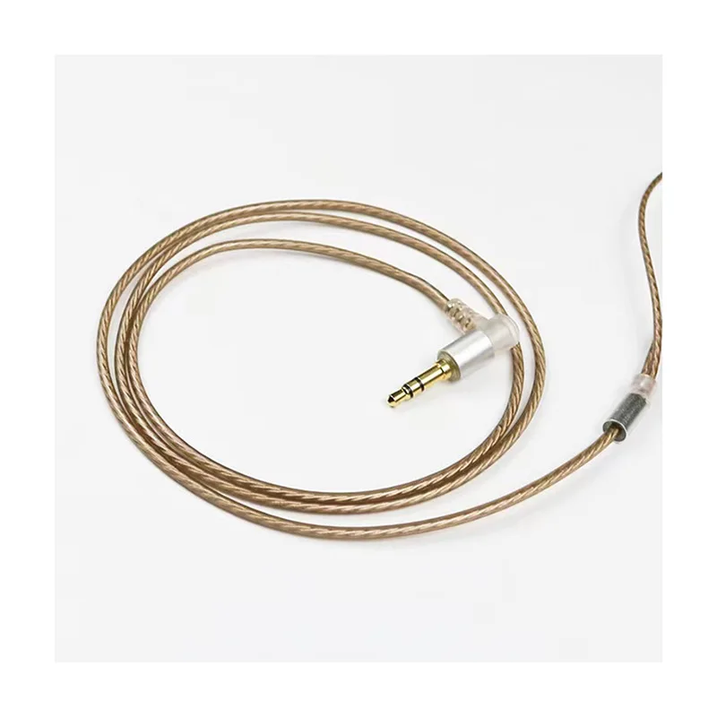 MMCX 0,78 2-pinowy kabel słuchawkowy HiFi w kształcie litery L z gniazdem 3,5 mm i posrebrzaną miedzią - lekki i trwały