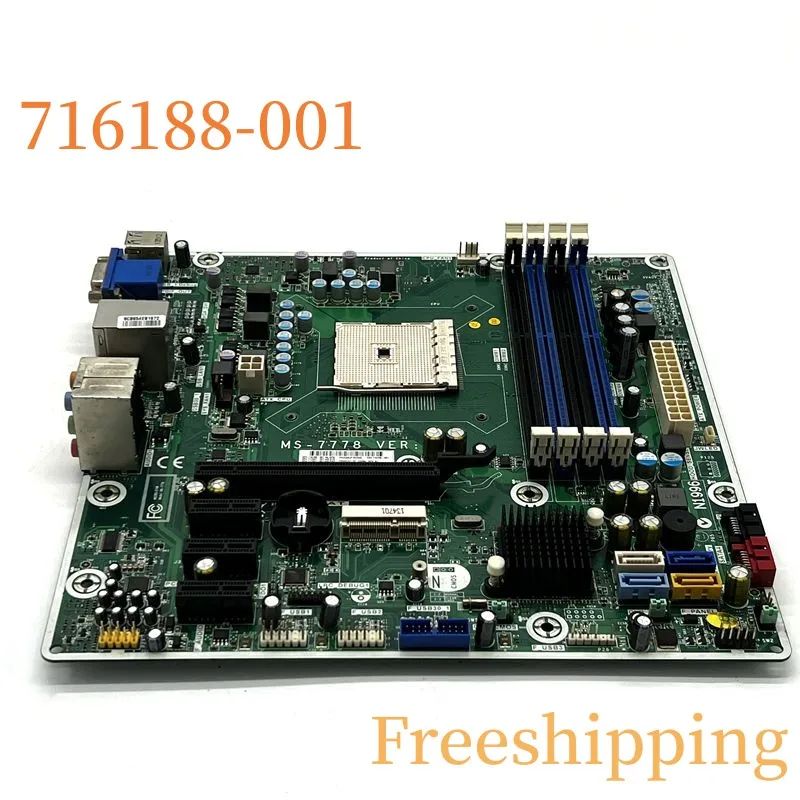 

716188-001 For HP P6-2317C Motherboard MS-7778 VER:1.0 717067-501 717067-601 Mainboard 100% Tested Fully Work