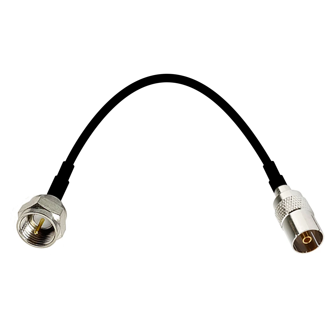 Rg174 Kabel Iec Pal Dvb-T Tv Naar F Mannelijke Stekker & Vrouwelijke Jack Rf Jumper Pigtail Adapter 15Cm