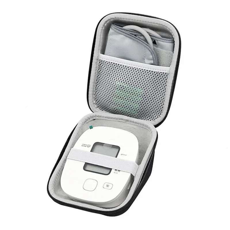 

B63B-Upper Arm Blood Pressure Monitor Storage Bag Portable Travel Carrying Protective Hard Pouch EVA Hard Case For