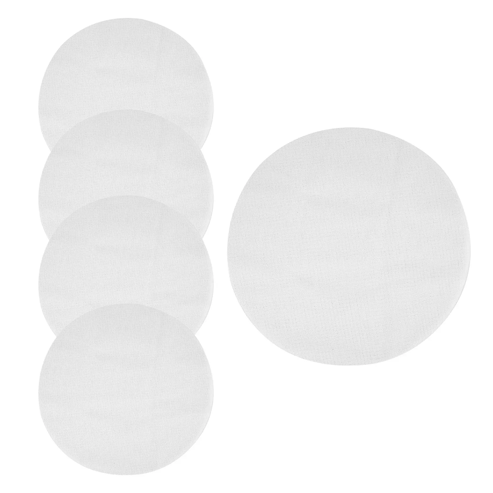 REST 5 Pcs Silicone Steamer Mesh Mats, Reusable Non-Stick Round Steamer Pad, Steamed Buns Baking Pastry Mat, 40cm in Diameter