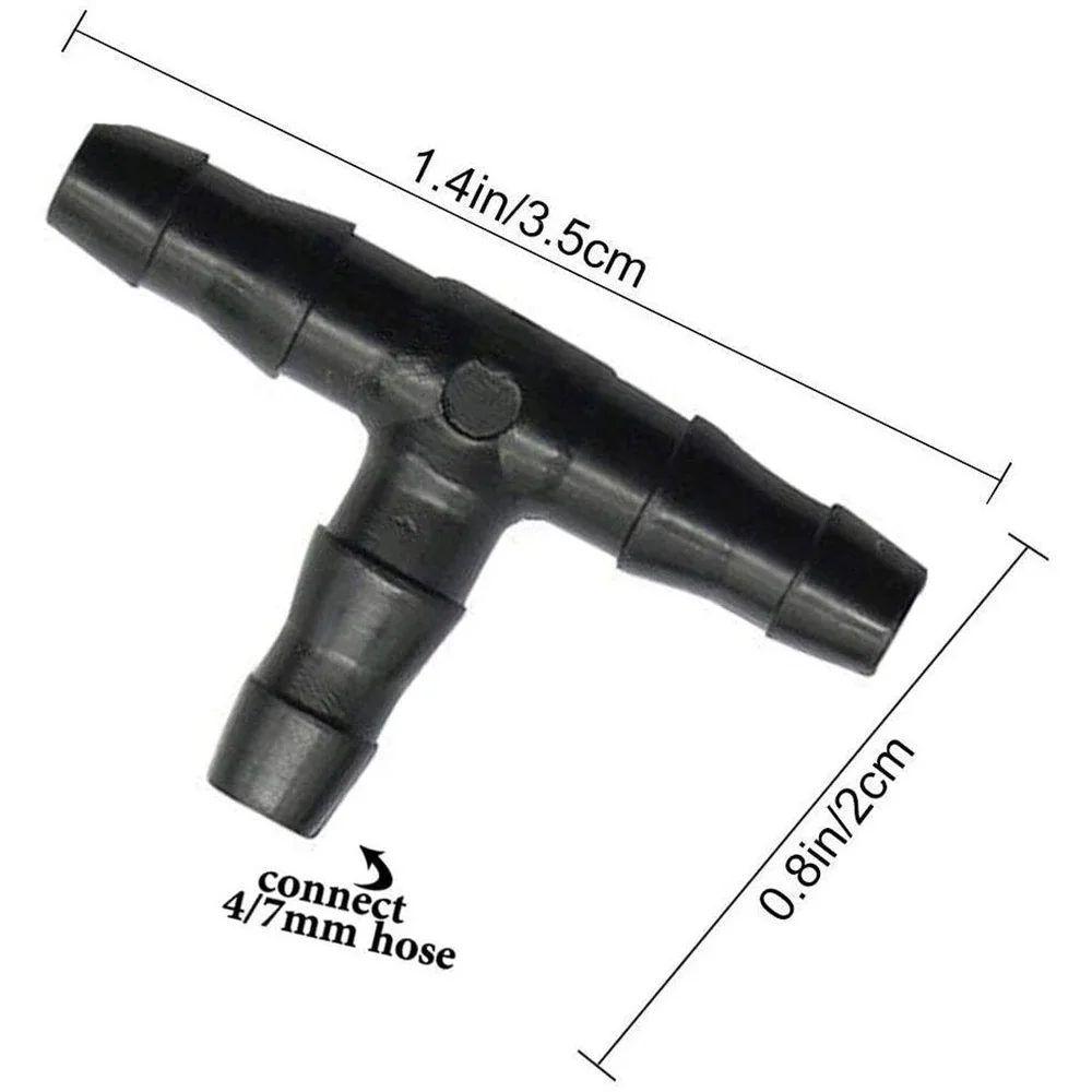 50-500 szt. 3-drożny Dripper akcesoria do nawadniania z mikrootworami 1/4 \