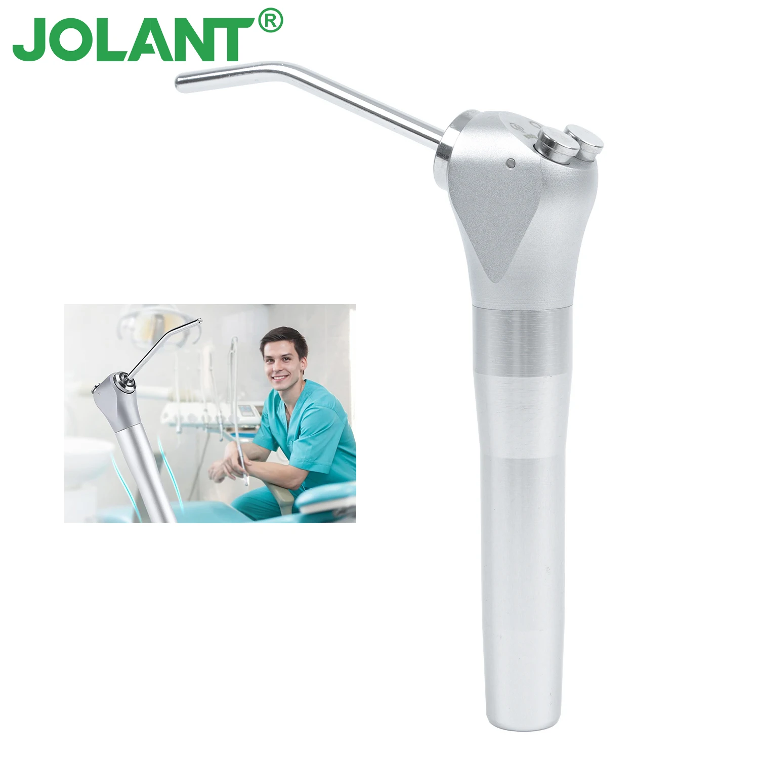 JOLANT Dental Air Water Spray Triple 3 Way Syringe Handpiece + 2 Nozzles Tips Tubes For Air Triple Syringe Dental Equipment