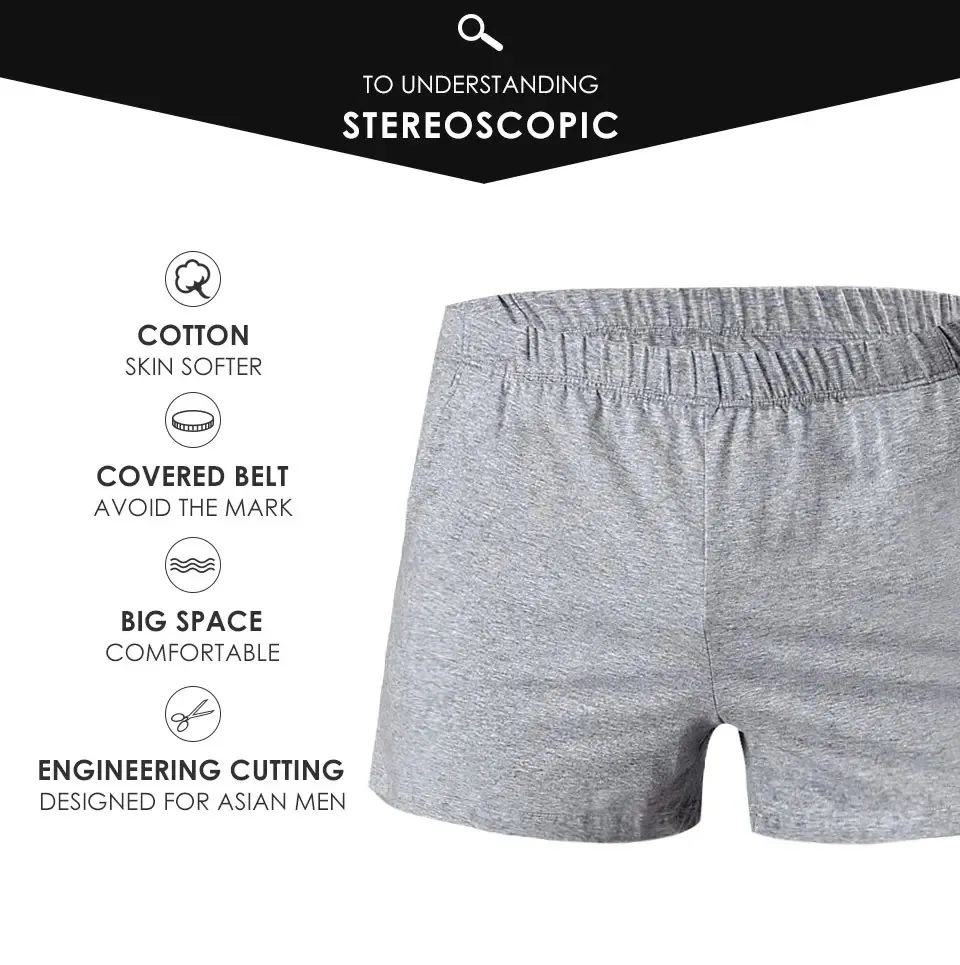 Men Underwear Boxers with pocket Cotton Blend Sexy Shorts Male Comfortable Mid-rise Underpants Mens High Quality Panties Homme