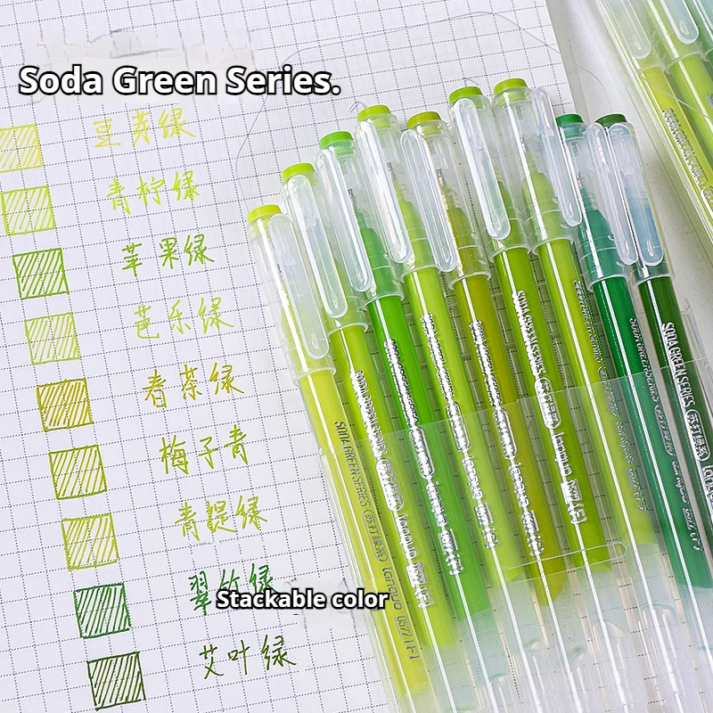 105Color Hand Account Gel Pen Languo Morandi Retro Pen Large-Capacity Color Handbook Pen For Student Painting Graffiti Writting