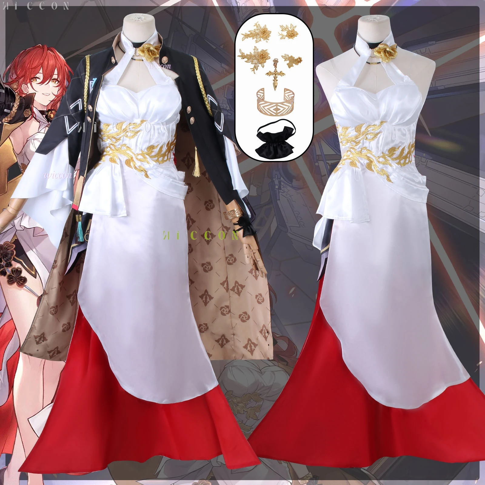 Honkai: Star Rail Game Himeko One Персонаж Trailblazers of the Stars From The Astral Express Косплей Костюм Игра Полный костюм